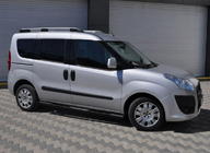 Fiat Doblo II 2010-2022 гг. Боковые трубы Black (2 шт., нержавейка) фото 2