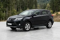 Toyota Rav 4 2013-2018 гг. Боковые Подножки Rainbow (2 шт., Алюминий) фото 1
