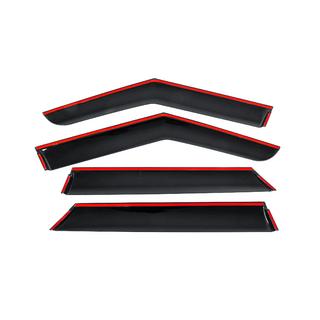 Ветровики с хромированным молдингом Niken Luxury (4 шт) фото 4