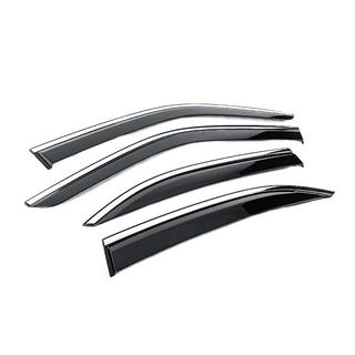 Ветровики с хромированным молдингом Niken Luxury (4 шт) фото 3