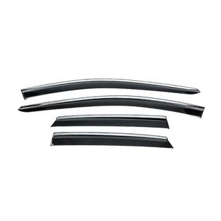 Ветровики с хромированным молдингом Niken Luxury (4 шт) фото 1