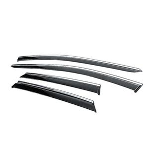 Ветровики с хромированным молдингом Niken Luxury (4 шт) фото 2