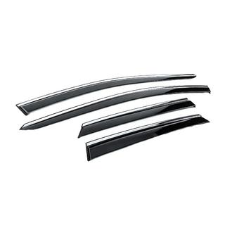 Ветровики с хромированным молдингом Niken Luxury (4 шт) фото 3