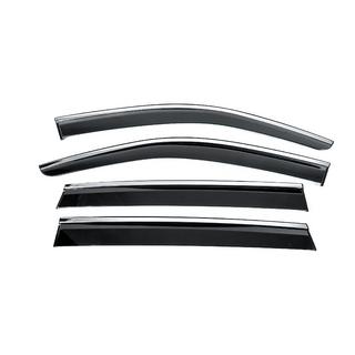 Ветровики с хромированным молдингом Niken Luxury (4 шт) фото 1