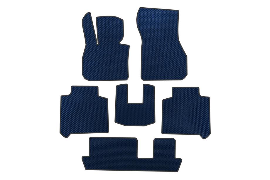 BMW 2 серия Active Tourer F45/F46 2014-2021 гг. Коврики EVA (3 ряда, для F46, синие) Image