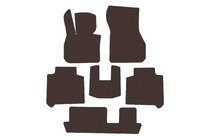 BMW 2 серия Active Tourer F45/F46 2014-2021 гг. Резиновые Коврики Carsuit (3 Ряда, Для F46, Коричневые) фото 1