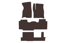 Chevrolet Tahoe 2020- гг. Резиновые Коврики Carsuit (3 Ряда, Коричневые) фото 1