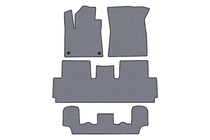 Citroen C-4 Picasso 2013-2022 гг. Резиновые Коврики Carsuit (Для Grand, 3 Ряда, Серый) фото 1
