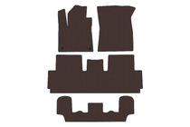 Citroen C-4 Picasso 2013-2022 гг. Резиновые Коврики Carsuit (Для Grand, 3 Ряда, Коричневые) фото 1