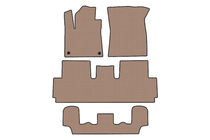 Citroen C-4 Picasso 2013-2022 гг. Резиновые Коврики Carsuit (Для Grand, 3 Ряда, Бежевые) фото 1