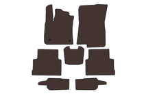 Dacia Jogger 2022- гг. Резиновые Коврики Carsuit (3 Ряда, Коричневые) фото 1