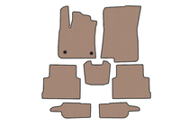 Dacia Jogger 2022- гг. Резиновые Коврики Carsuit (3 Ряда, Бежевые) фото 1