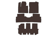 Hyundai Santa Fe 4 2018-2023 гг. Резиновые Коврики Carsuit (3 Ряда, Коричневые) фото 1