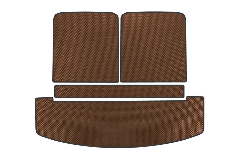 Hyundai Santa Fe 5 2023- гг. Коврик в багажник EVA V2 (Коричневый) Image