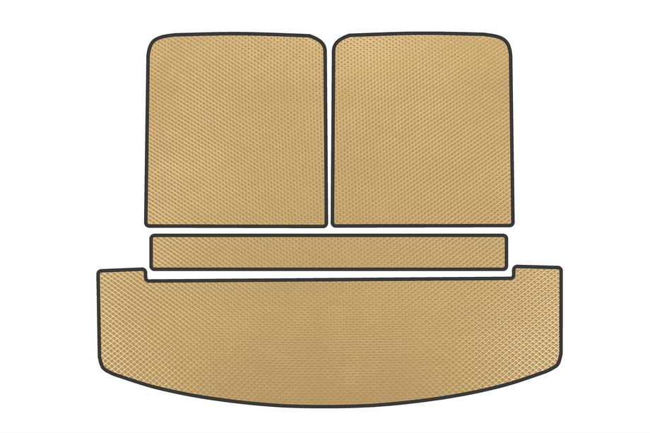 Hyundai Santa Fe 5 2023- гг. Коврик в багажник EVA V2 (Бежевый) Image