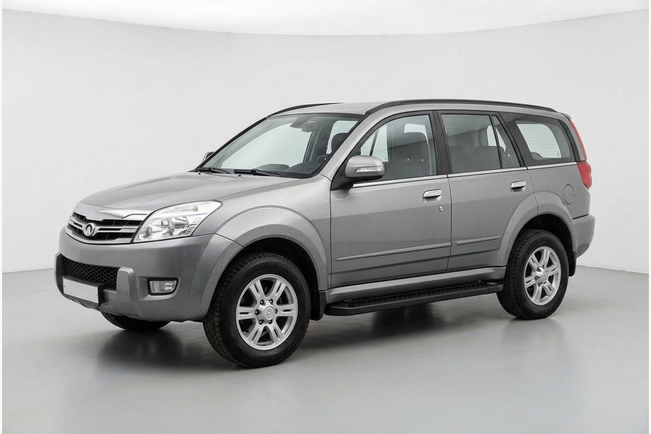 GreatWall Haval/Hover H3 2005-2013 гг. Боковые Подножки Allmond Black (2 шт., Алюминий) Image