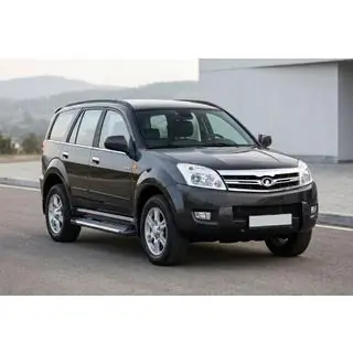 Боковые Подножки Line (2 шт., Алюминий) GreatWall Haval/Hover H3 2005-2013 гг. фото 1