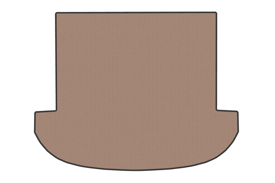 Hyundai Santa Fe 4 2018-2023 гг. Резиновый коврик в багажник (Бежевый) Image