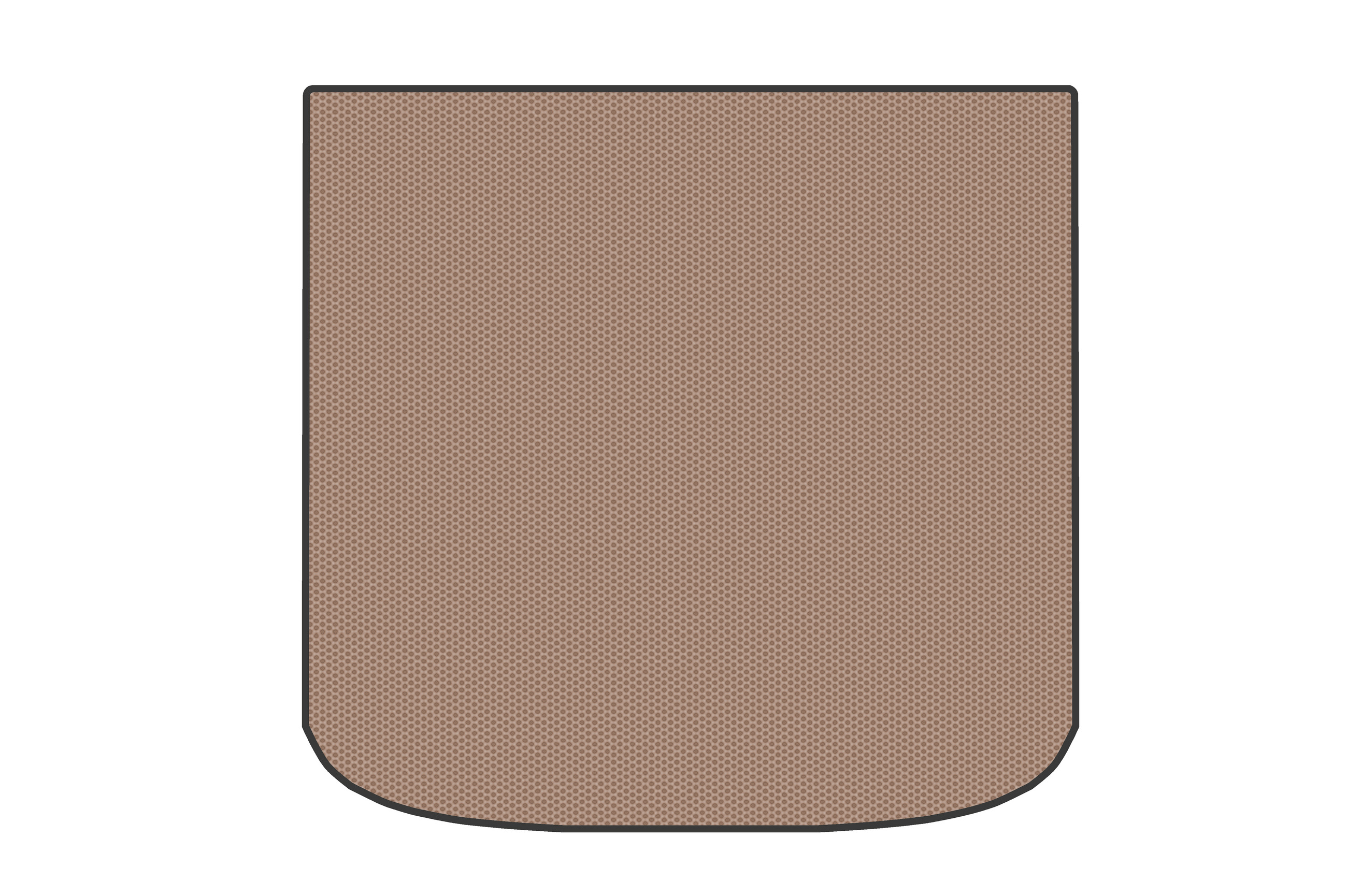 Гумовий килимок в багажник V1 (Бежевий) для Mercedes GLC X254 2022- рр