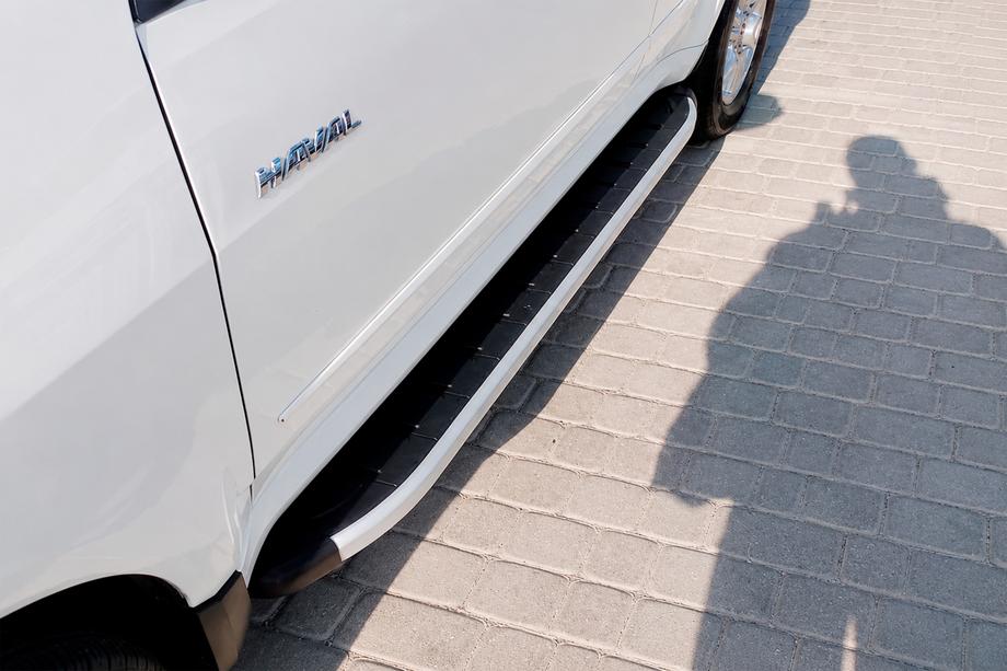 GreatWall Haval/Hover H3 2005-2013 гг. Боковые Подножки Fullmond (2 шт., Алюминий) Image