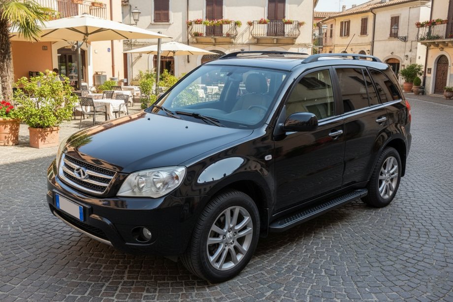 Chery Tiggo 3 2005- гг. Боковые Подножки Allmond Black (2 шт., Алюминий) Image