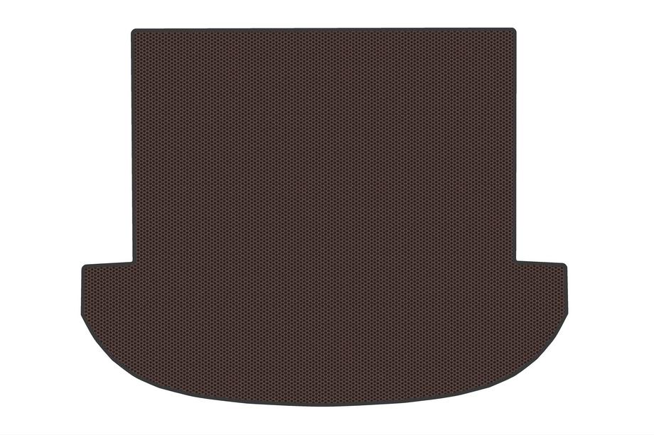 Hyundai Santa Fe 4 2018-2023 гг. Резиновый Коврик в Багажник (Коричневый) Image