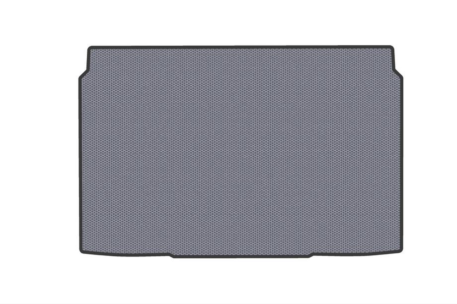 Peugeot 208 2019- гг. Резиновый коврик в багажник (Бензин, серый) Image