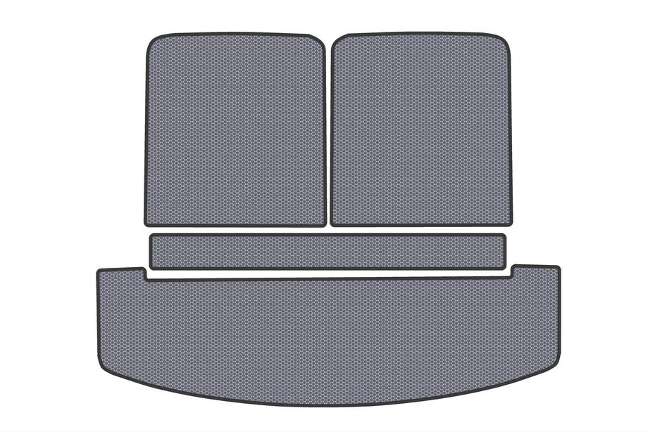 Hyundai Santa Fe 5 2023- гг. Резиновый Коврик в Багажник V2 (Серый) Image