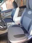 Hyundai Santa Fe 2 2006-2012 гг. Авточехлы (Эко-кожа↗Ткань, Premium) фото 9