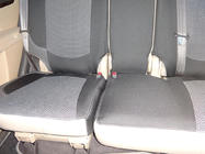 Hyundai Santa Fe 2 2006-2012 гг. Авточехлы (Эко-кожа↗Ткань, Premium) фото 14