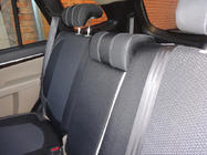 Hyundai Santa Fe 2 2006-2012 гг. Авточехлы (Эко-кожа↗Ткань, Premium) фото 23