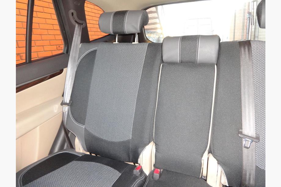 Hyundai Santa Fe 2 2006-2012 гг. Авточехлы (Эко-кожа↗Ткань, Premium) Фото 10