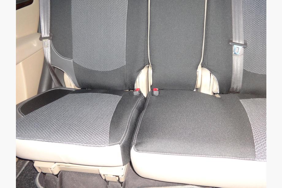 Hyundai Santa Fe 2 2006-2012 гг. Авточехлы (Эко-кожа↗Ткань, Premium) Фото 14