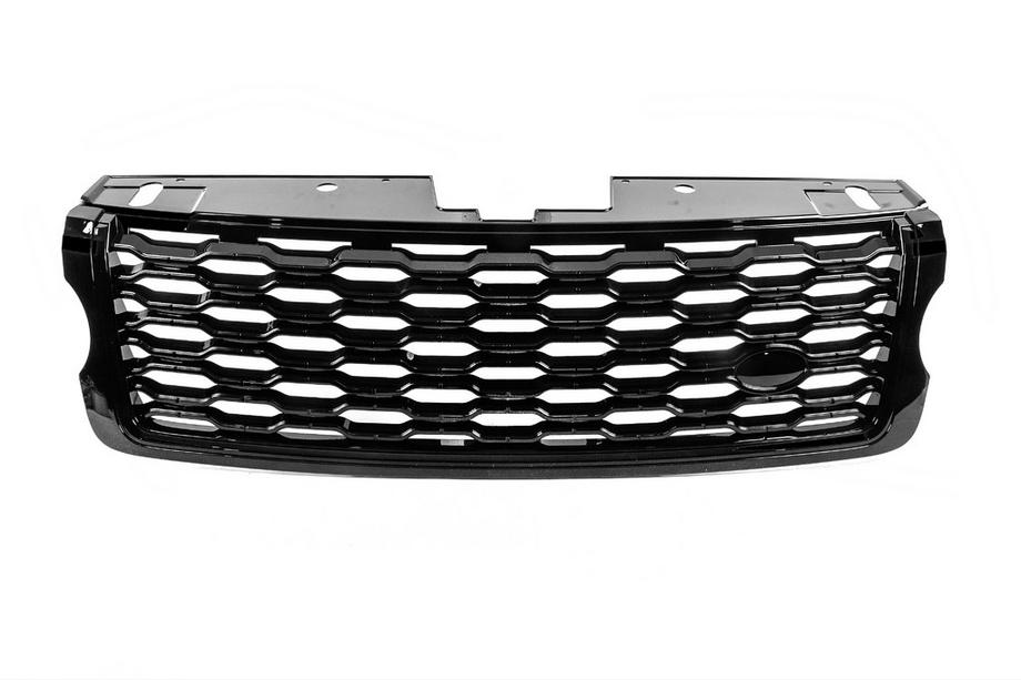 Range Rover IV L405 2013-2021 гг. Передняя решетка радиатора 2013-2018 (дизайн SVO Black 2019 года) Фото 3