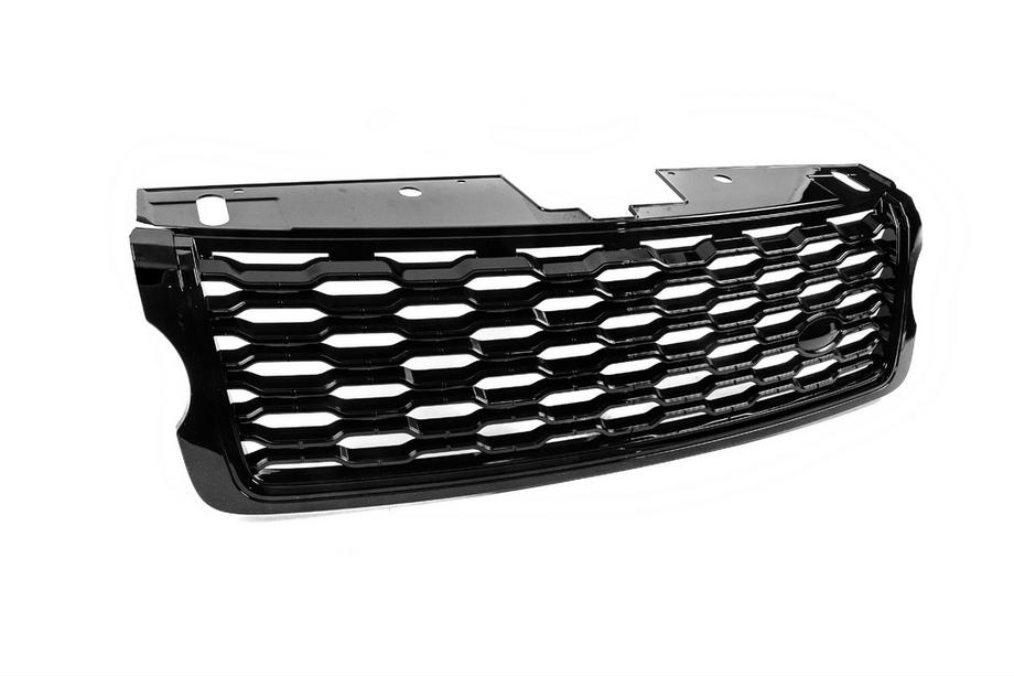 Range Rover IV L405 2013-2021 гг. Передняя решетка радиатора 2013-2018 (дизайн SVO Black 2019 года) Фото 4