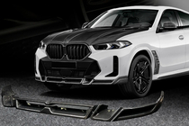 BMW X6 G06 2019- гг. Накладка на передний бампер Lip LRT (для M-Sport 2023+, Карбон) фото 1