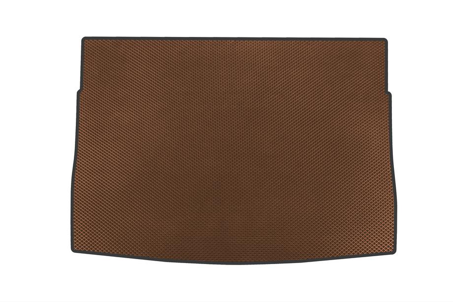 Volkswagen Golf 8 2019- гг. Коврик в багажник EVA (верхний, коричневый) Image