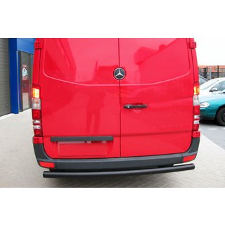 Задняя защита AK002 Черный (нерж. сталь) Mercedes Sprinter W906 2006–2018 гг. фото 2