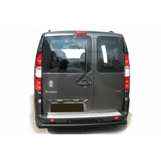 Задняя защита AK002 Черная (нерж. сталь) Fiat Doblo I 2001-2005 гг.