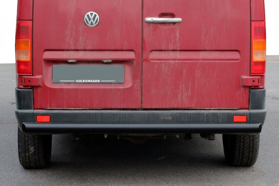 Volkswagen LT 1995-2006 гг. Задняя дуга AK002 Черная (нерж. сталь) Фото 1