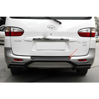 Задняя дуга AK-005 Черная (нерж.) Hyundai H200, H1, Starex 1998-2007 гг. фото 1