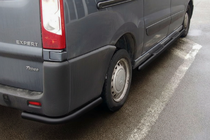 Citroen Jumpy 2007–2017 гг. Задние углы Black (2 шт., нержавейка) фото 1