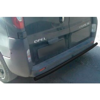 Задняя защита AK002 Черная (нерж. сталь) Nissan Primastar 2002-2014 гг. фото 3