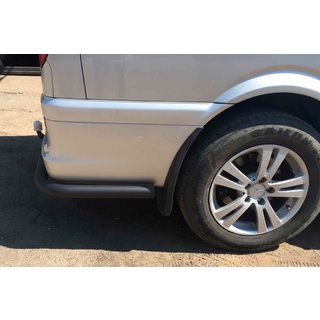 Задние углы AK003 Черный (2 шт, Нержавейка) Mercedes Viano 2004-2014 гг. фото 1
