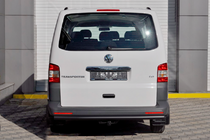 Volkswagen T5 Multivan 2003–2010 гг. Задняя дуга AK002 Черная (нерж. сталь) фото 2