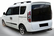 Opel Combo 2012-2018 гг. Задняя дуга Black (нерж. сталь) фото 1