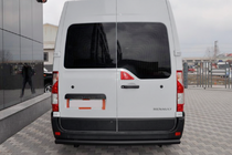 Opel Movano 2010-2021 гг. Задняя дуга Black (нерж. сталь) фото 2