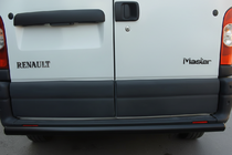 Opel Movano 2010-2021 гг. Задняя дуга Black (нерж. сталь) фото 1