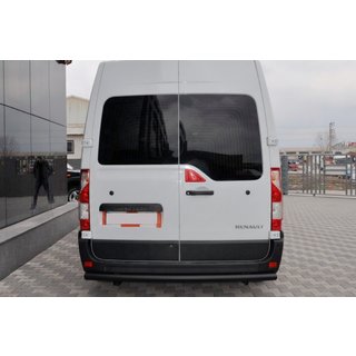 Задняя дуга Black (нерж. сталь) Opel Movano 2010-2021 гг. фото 2