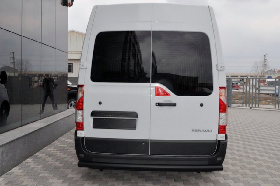 Nissan NV400 2010-2024 гг. Задняя дуга Black (нерж. сталь) Фото 1